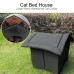 Fopetfy Waterproof Outdoor Pet House for Small and Large Pets, Weather-Resistant Shelter, Easy to Assemble